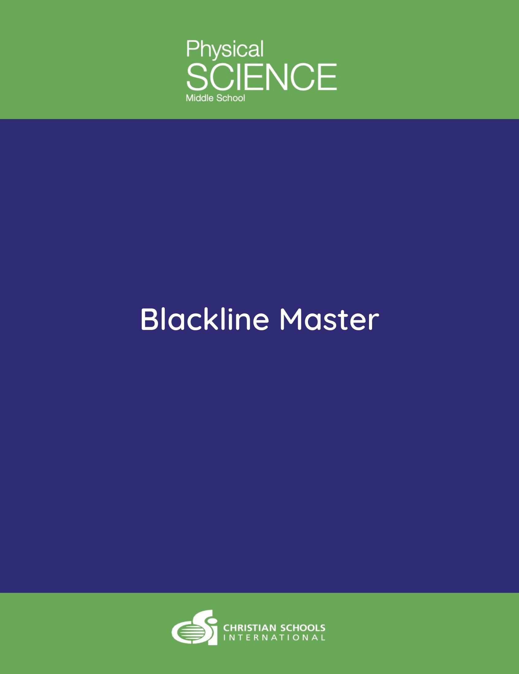 Physical Science 2nd Edition: Electronic Blackline Masters (Grades 7–9)