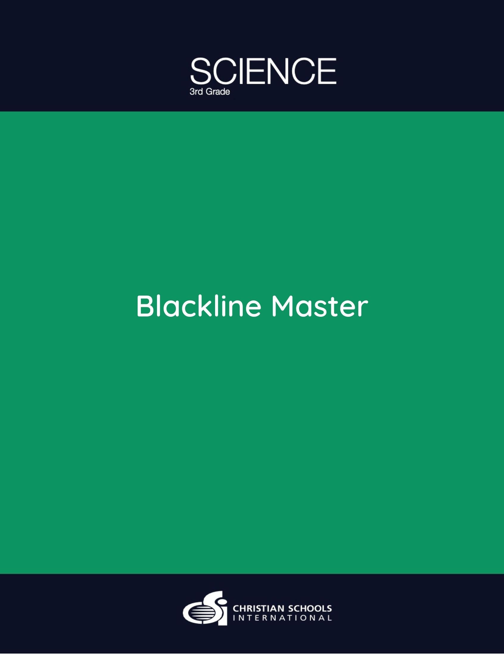 Science 2nd Edition: Electronic Blackline Masters (Grade 3)