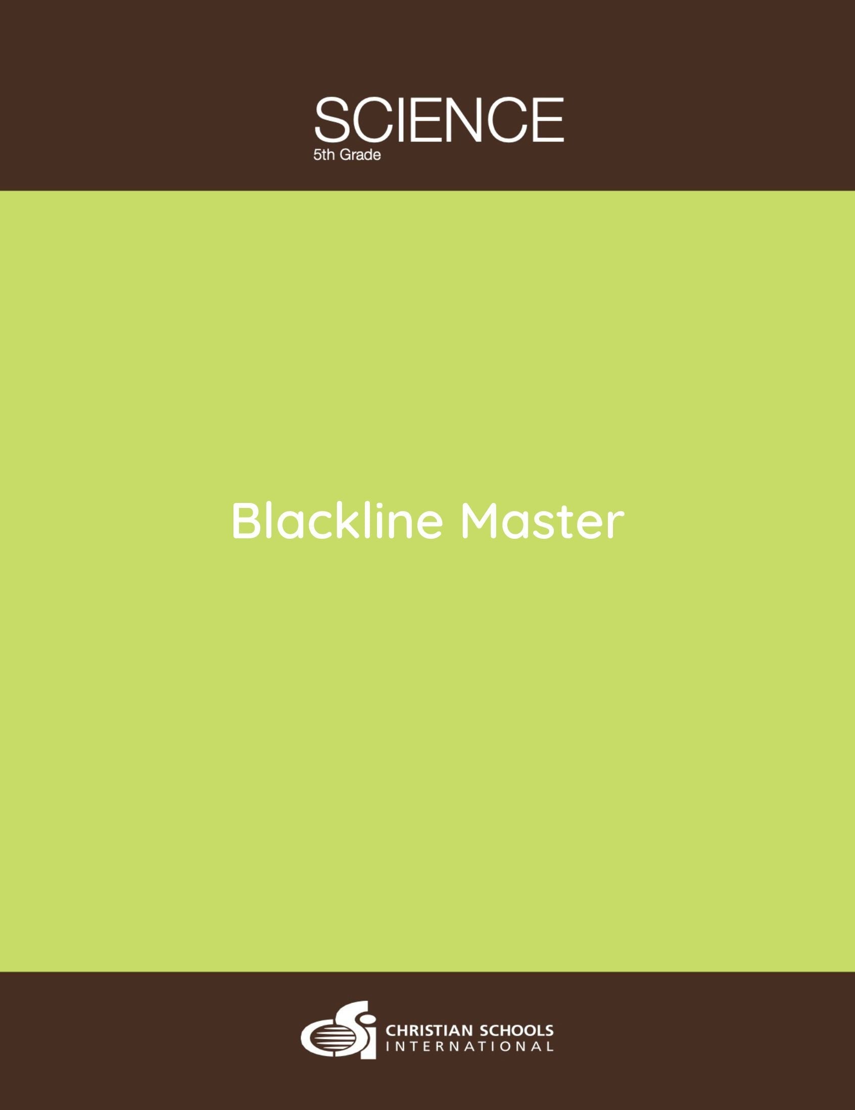 Science 2nd Edition: Electronic Blackline Masters (Grade 5)