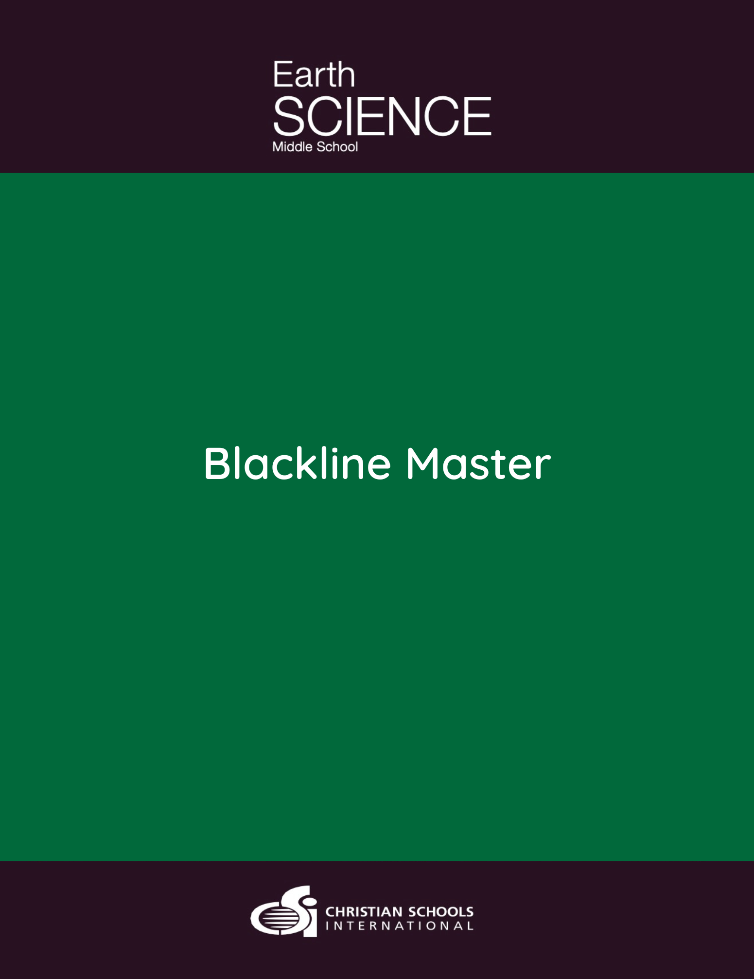 Earth Science 2nd Edition: Electronic Blackline Master (Grades 7–9)