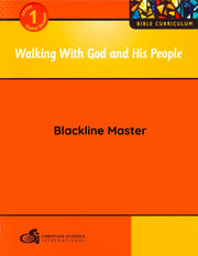 Electronic Blackline Master for Walking with God and His People Grade 1
