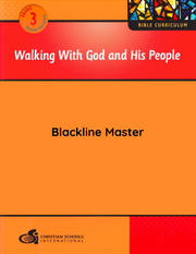Electronic Blackline Master for Walking with God and His People Grade 3