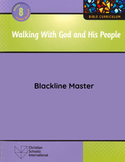 Electronic Blackline Master for Walking with God and His People Grade 8